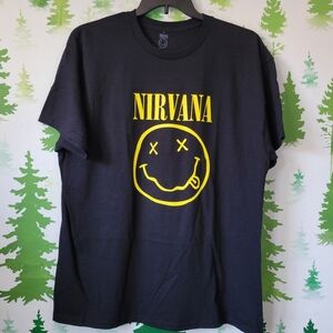 Nirvana Smiley Logo Tee.